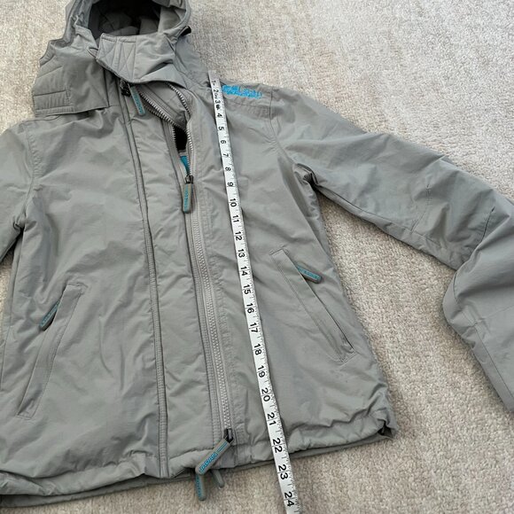Superdry Windcheater Gray Zip Up Hooded Jacket S - Picture 6 of 15